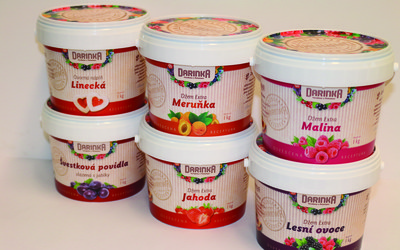 Darinka extra džemy - jahoda, marhuľa, lesné ovocie, malina
