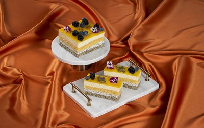 Jogurtové mango rezy s makom