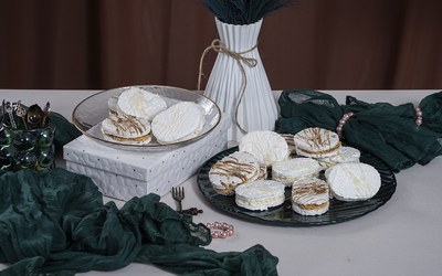 Orechovo-karamelové laskonky