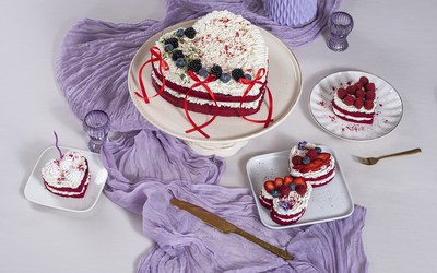 Srdiečka Velvet Purple 10 ks