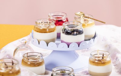 Panna Cotta poháre slaný karamel 12 ks