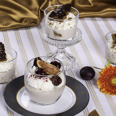 Panna Cotta poháre perník/višňa 10 ks