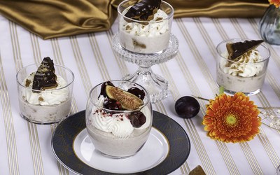 Panna Cotta poháre perník/višňa 10 ks