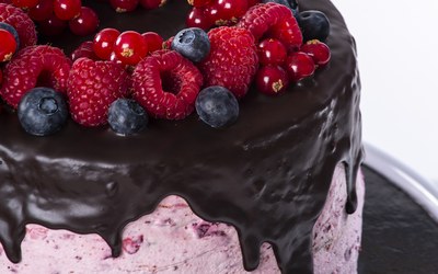 V-GO! ovocná torta s čokoládou
