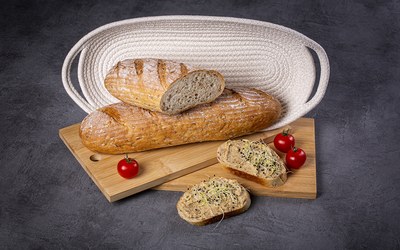 Zálesácky chlieb so Silkgrain Onion&Garlic a Spelt