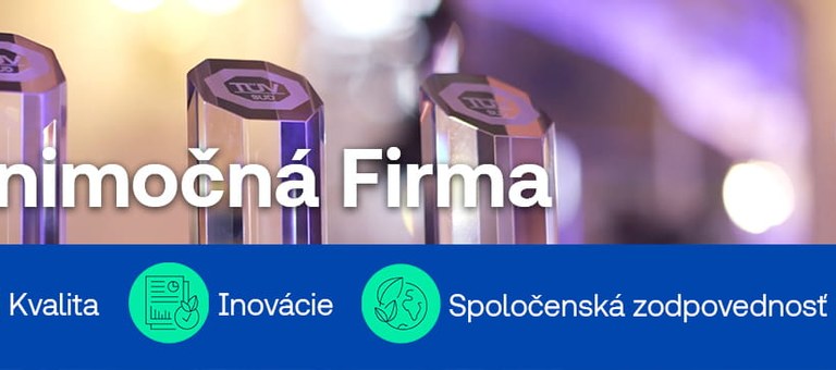 Ocenenie Výnimočná firma 2025 za kvalitu